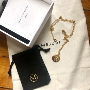 Mejuri vermeil gold plated Aquarius Necklce